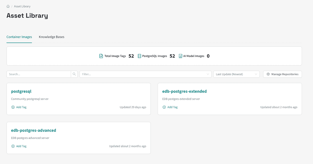 Asset Library Page
